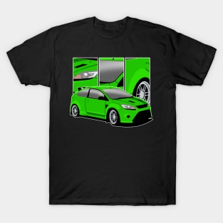 Green Ford Focus RS T-Shirt